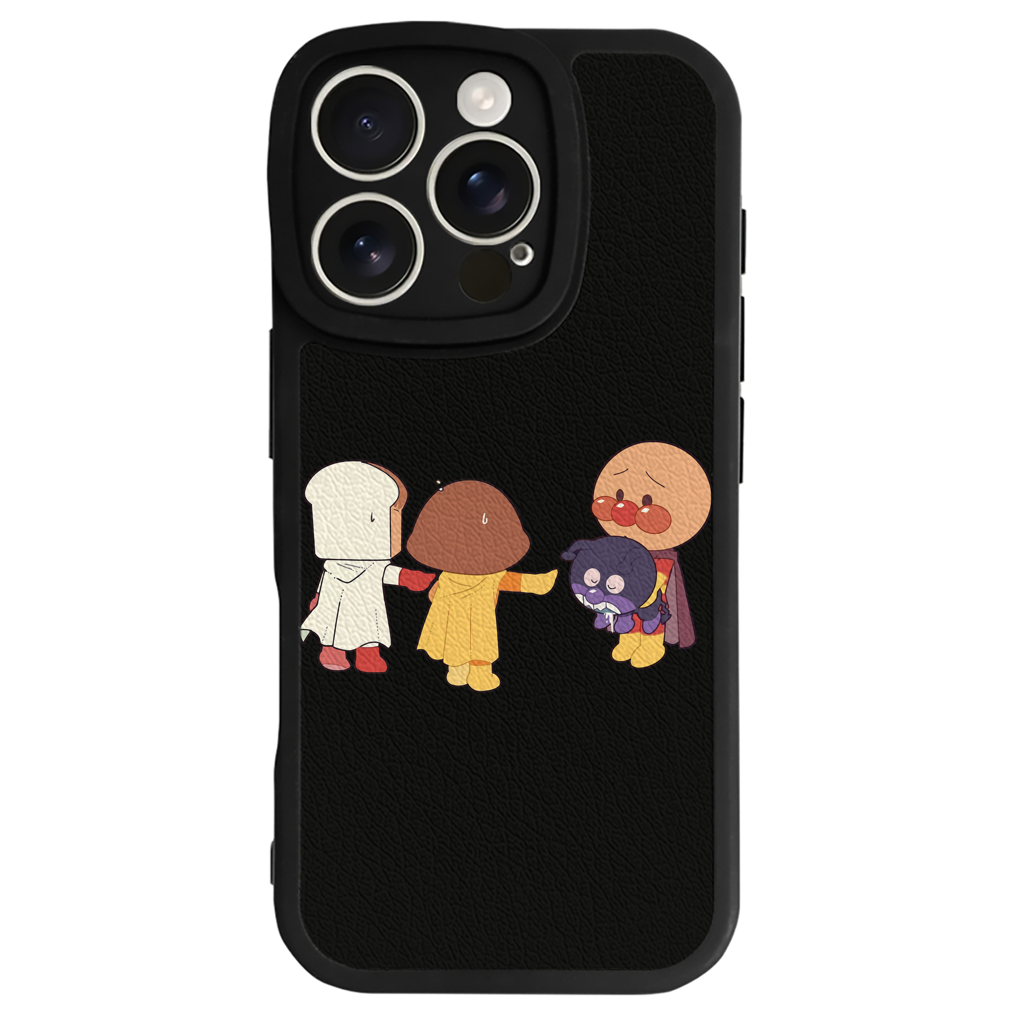 （画像用） アンパンマン Anpanman 【iPhone 16シリーズ対応】シリコンスマホケース（レザー調） 材質：シリコン